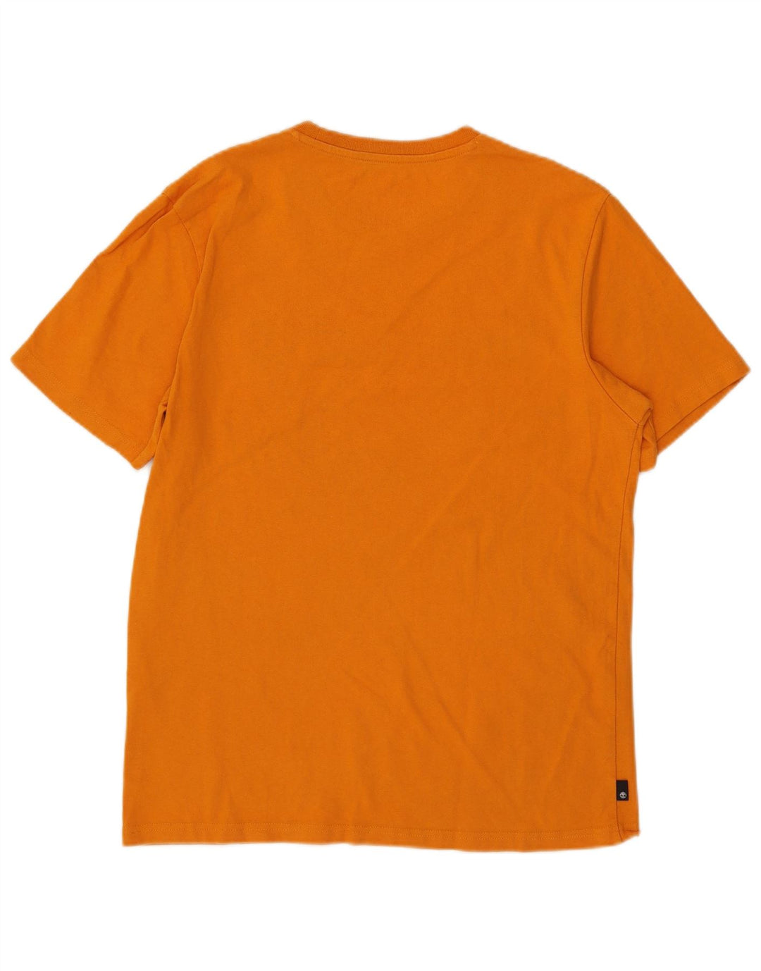 Timberland Herren Regular Fit Grafik-T-Shirt-Oberteil aus mitteloranger Baumwolle