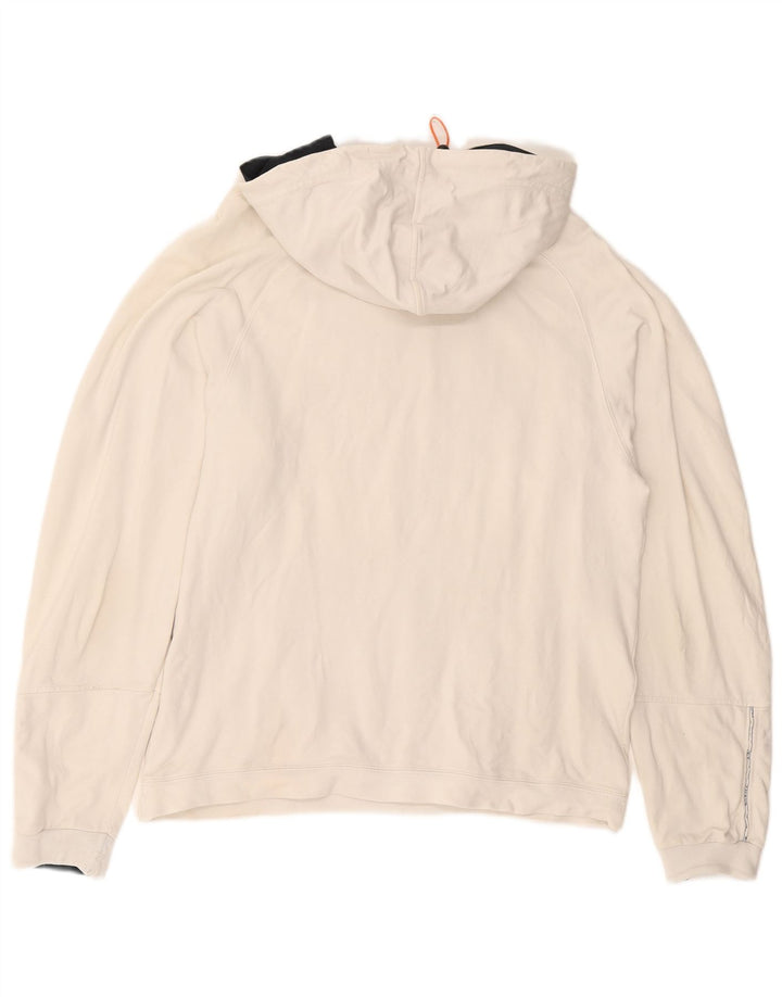 CHAMPION Herren-Kapuzenpullover mit Grafik, Medium, gebrochenes Weiß