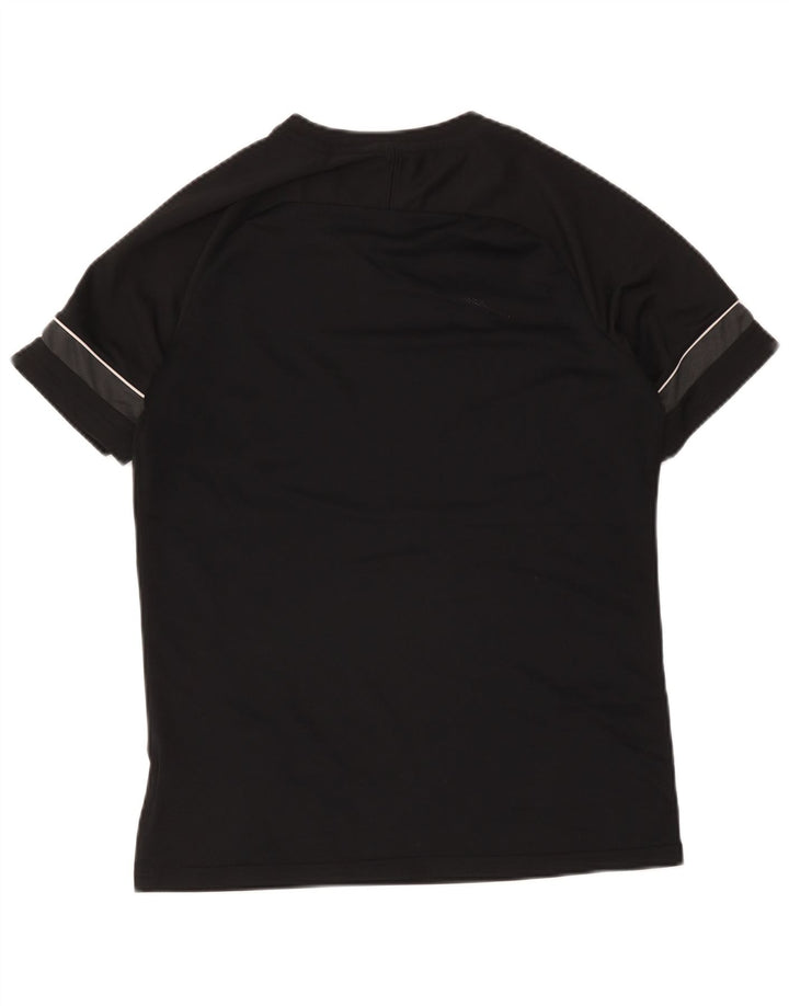 Nike Herren Dri Fit Grafik-T-Shirt-Oberteil, großes, schwarzes Farbblock-Polyester