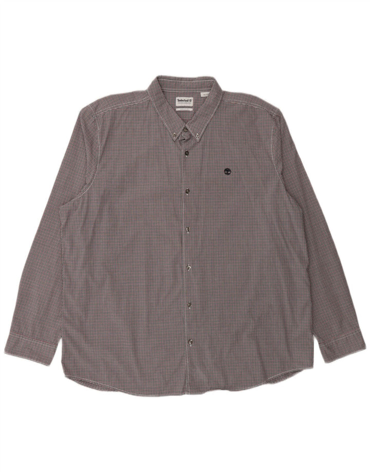 Timberland Herren-Hemd mit normaler Passform, 3XL, mehrfarbig, Gingham-Baumwolle