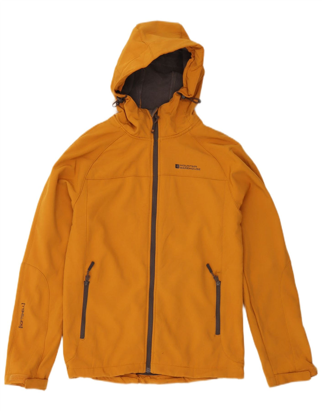 Mountain Warehouse Herren-Windbreakerjacke mit Kapuze, UK 34, XS, Gelb, Polyester