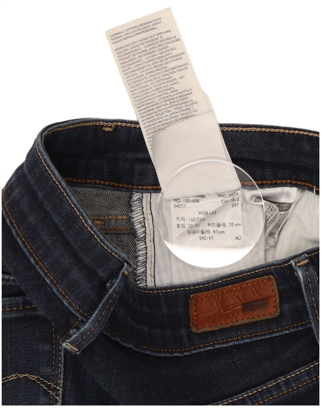 Levi's Damen Slim Jeans W28 L32 Marineblaue Baumwolle