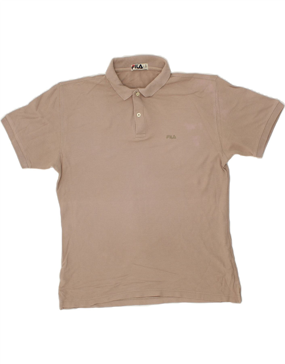 FILA Mens Polo Shirt IT 50 Medium Grey Cotton Vintage Fila and Second-Hand Fila from Messina Hembry 