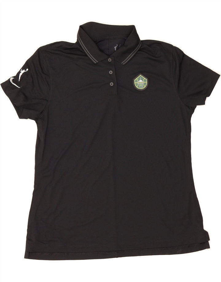 NIKE Womens Dri Fit Polo shirt UK 16 Large Black Polyester Vintage Nike and Second-Hand Nike from Messina Hembry 