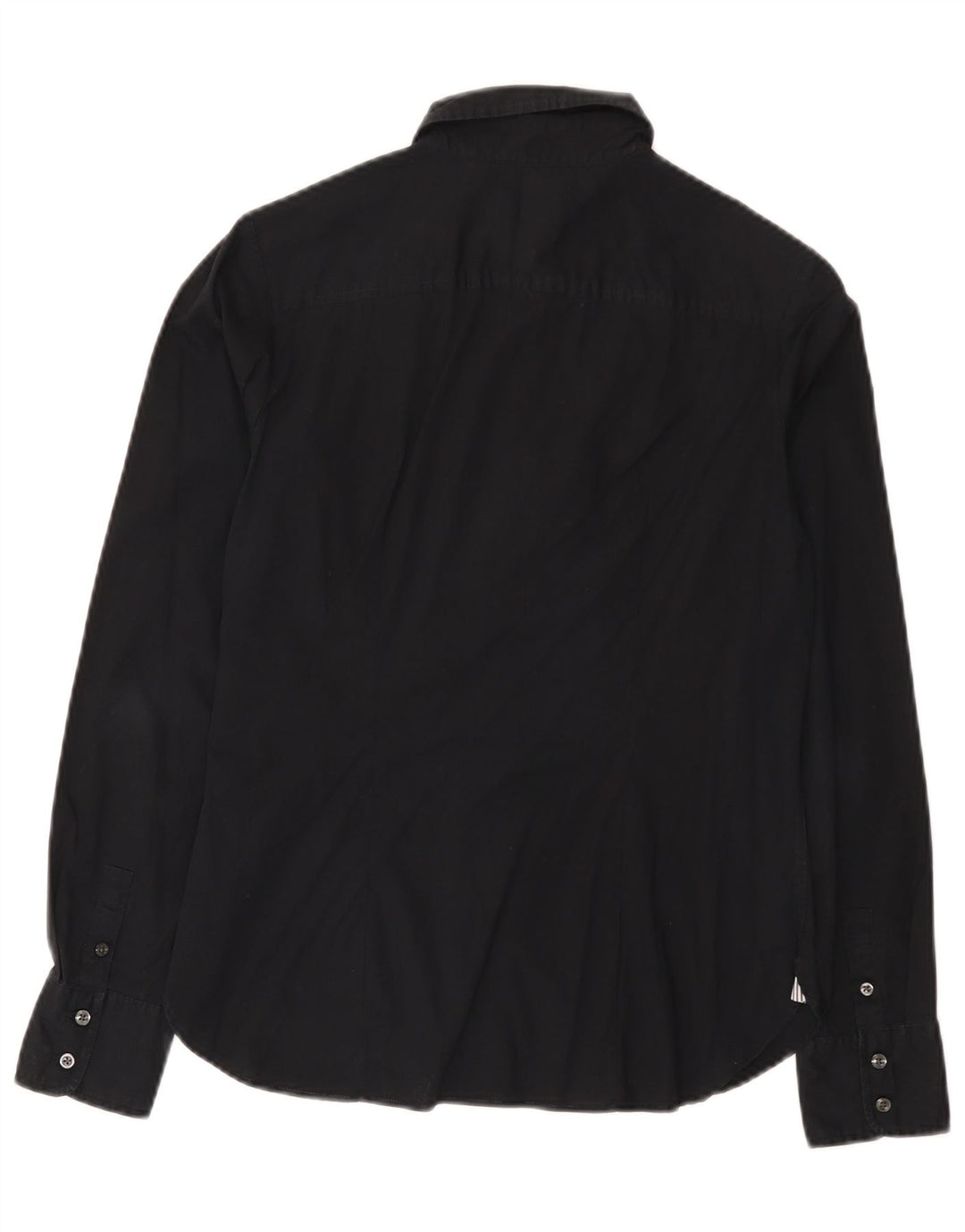 Tommy Hilfiger Damen-Hemd, US 6, mittelgroß, schwarze Baumwolle