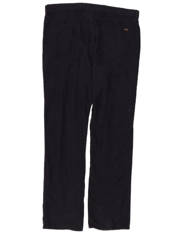 MARKS & SPENCER Herren-Jeans mit normaler Passform, gerade Passform, Breite 40, Länge 35, Marineblau, Baumwolle