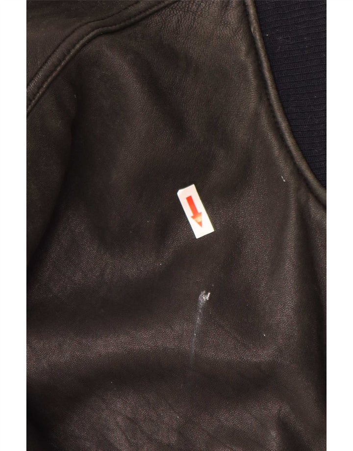 Trapper Herren Lederjacke IT 54 2XL Schwarz