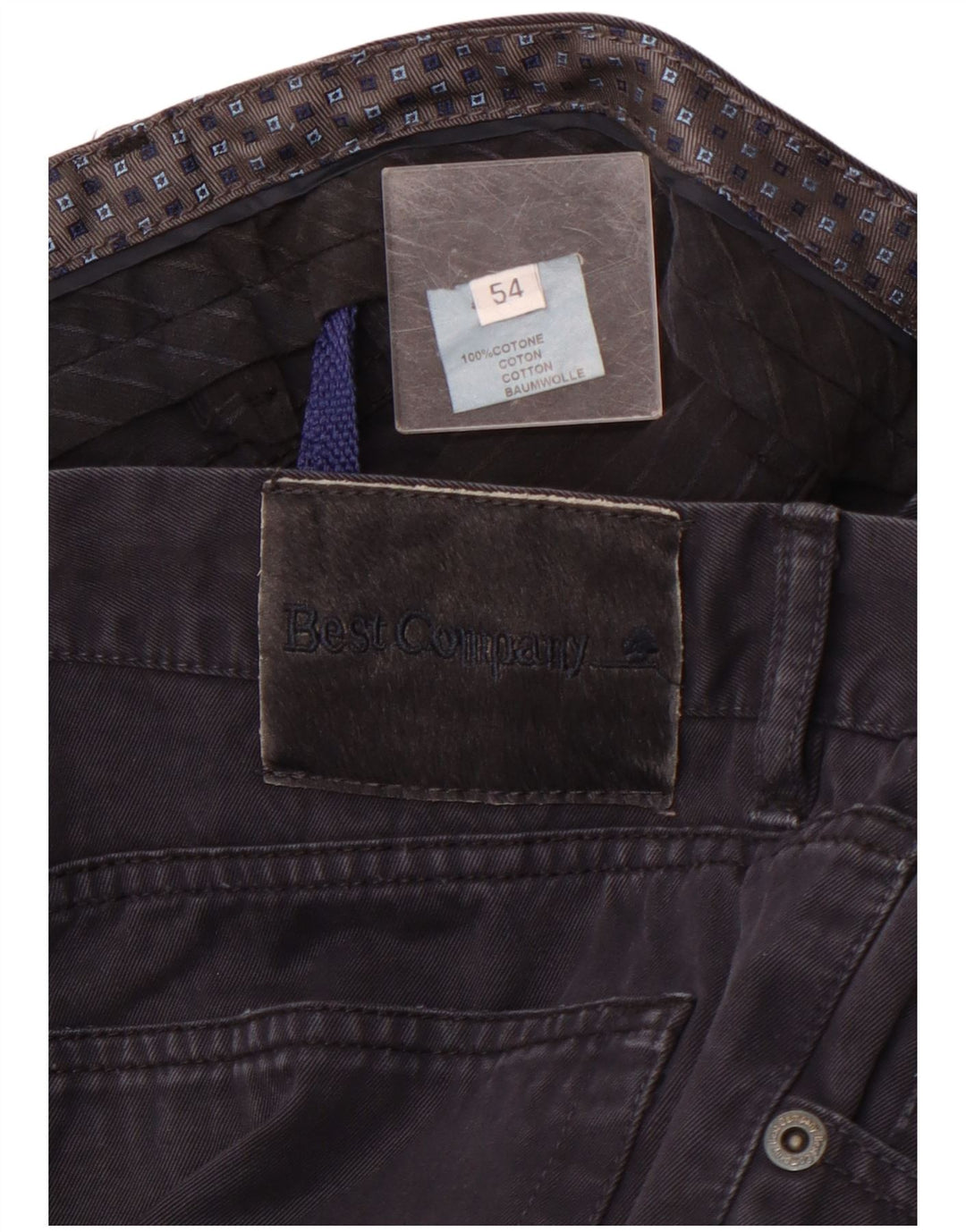 BEST COMPANY Herren-Freizeithose, gerade, EU 54, 2XL, W38, L26, Marineblau