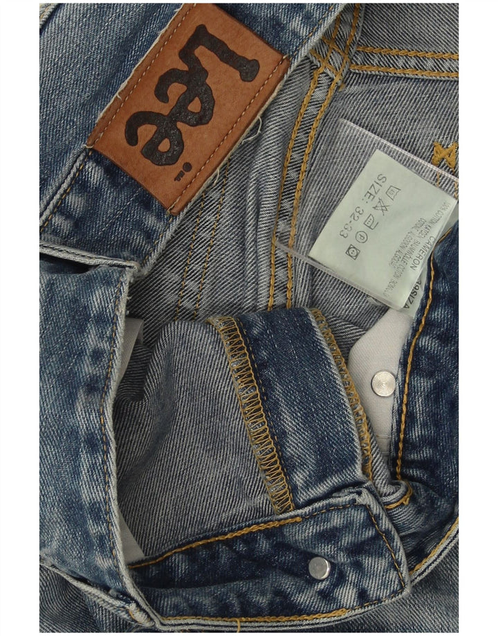 Lee Herren Straight Jeans W32 L33 Blaue Baumwolle