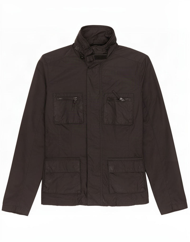 Aspesi Herren-Utility-Jacke UK 38 Mittelschwarzes Polyamid
