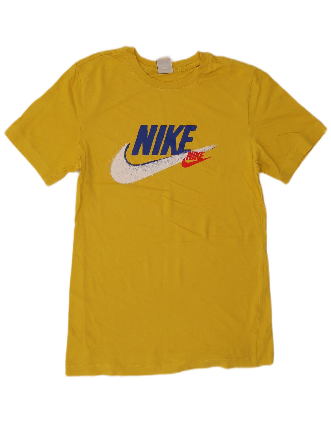 Nike Herren-T-Shirt mit Grafik, Größe S, Gelb, Baumwolle