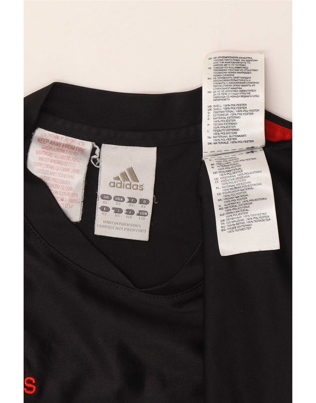 Adidas Herren T-Shirt Top XS Schwarz Polyester
