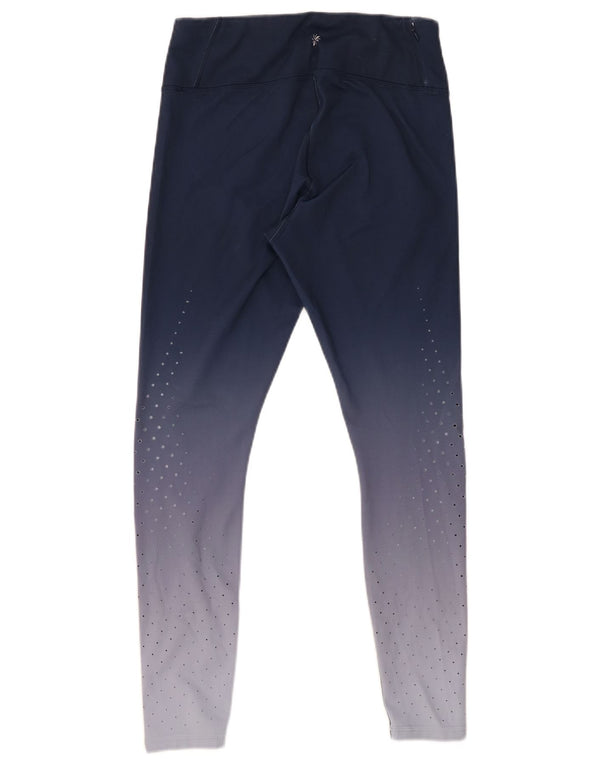 ATHLETA Damen Leggings UK 10 Small Marineblau Farbblock