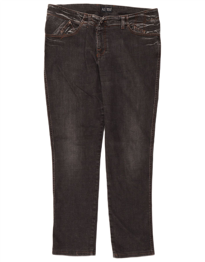 Armani Herren Skinny Jeans W33 L30 Graue Baumwolle