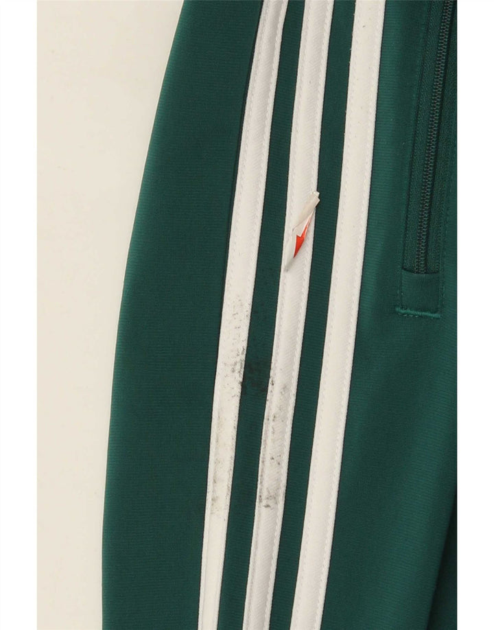 Adidas Herren-Trainingshose aus mittelgrünem Polyester