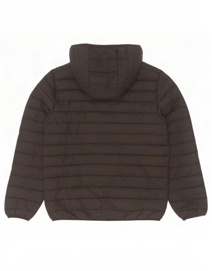 Champion Wattierte Jacke mit Kapuze für Jungen, 11–12 Jahre, Größe L, Schwarz, Polyester