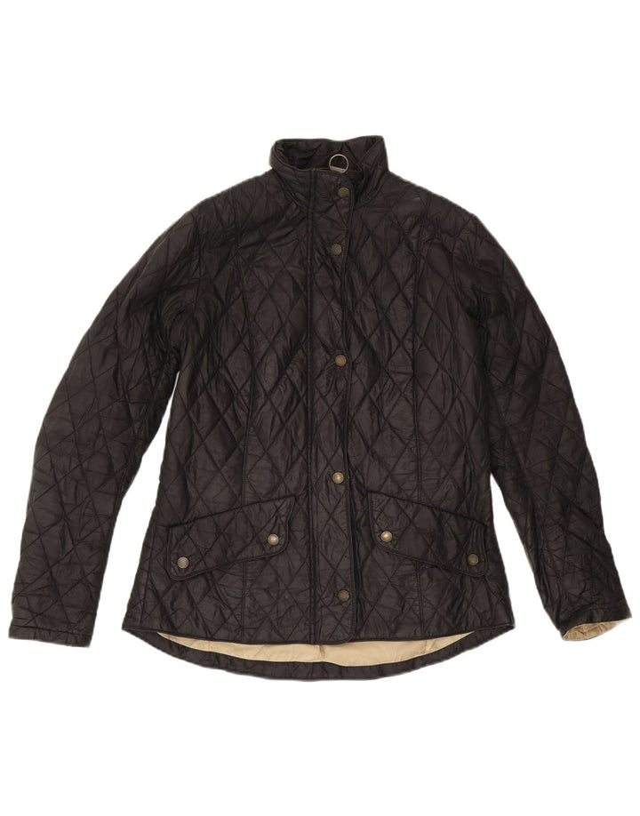 Barbour Damen Steppjacke UK 12 Medium Schwarz Polyamid