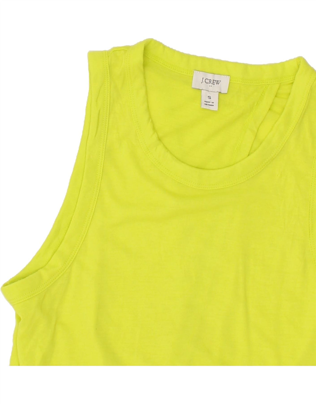 J. CREW Womens Vest Top UK 10 Small Green Polyester Vintage J. Crew and Second-Hand J. Crew from Messina Hembry 