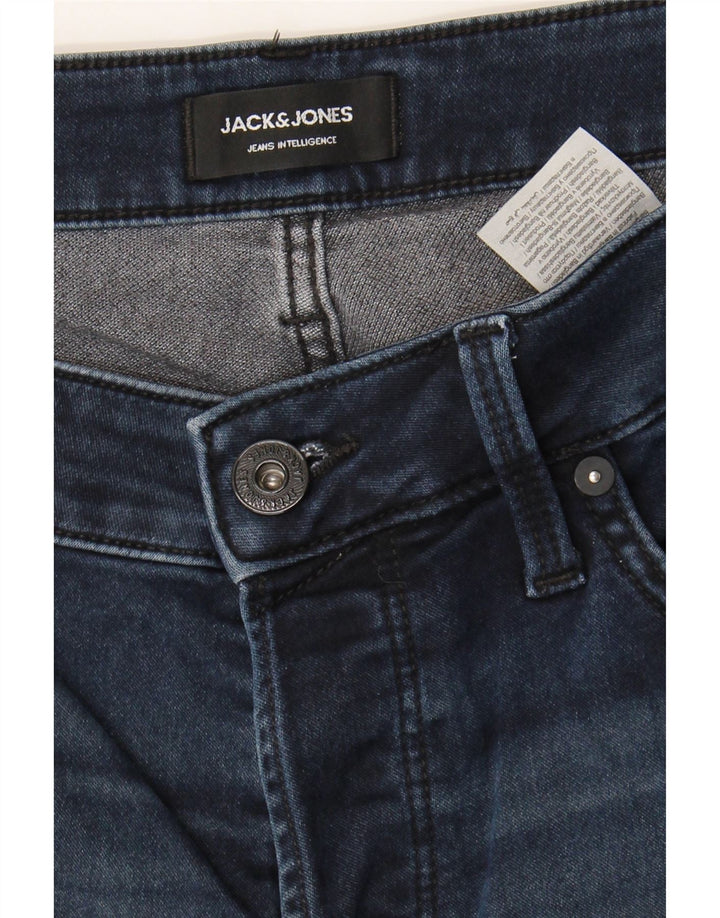 JACK & JONES Mens Regular Fit Denim Shorts Medium W34  Blue Cotton Vintage Jack & Jones and Second-Hand Jack & Jones from Messina Hembry 