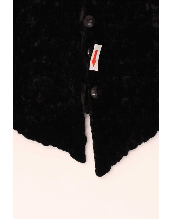 Simonetta Damen Samt-Bolerojacke IT 42 Mittelschwarze Viskose