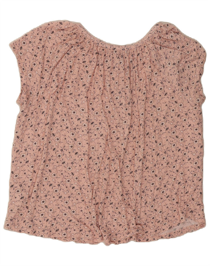 CHAPS Womens Oversized Blouse Top UK 18 XL Pink Floral Vintage Chaps and Second-Hand Chaps from Messina Hembry 