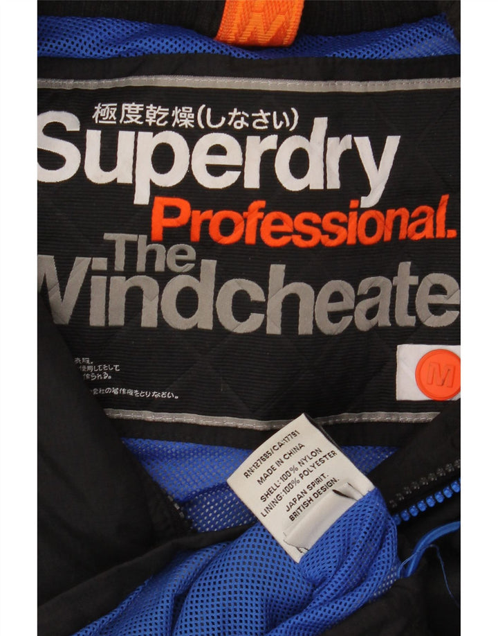 Superdry Herren The Windcheater Windjacke Mittelschwarzes Nylon
