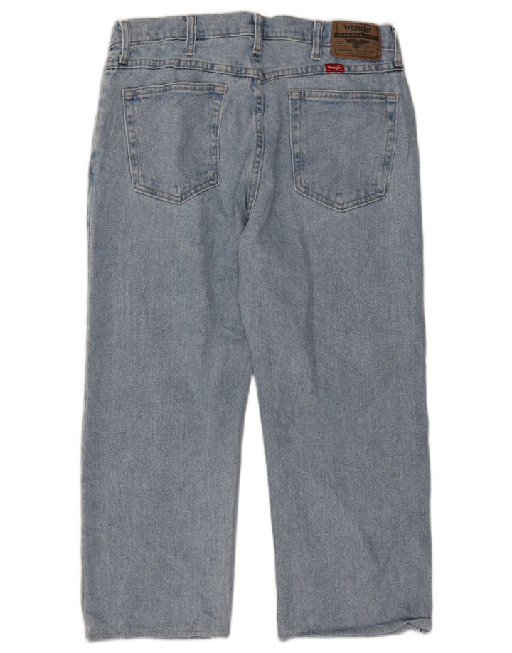Wrangler Herren-Crop-Jeans W34 L23 Blaue Baumwolle