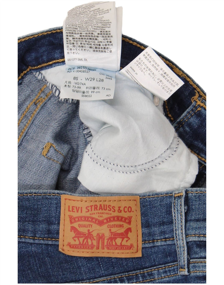 Levi's Damen Classic Straight Jeans US 8 Medium W29 L28 Blaue Baumwolle