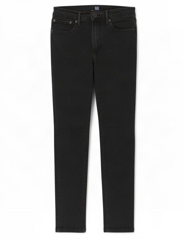 Gap Damen Slim Jeans W30 L32 Schwarze Baumwolle
