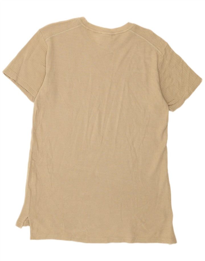 Zara Herren T-Shirt Top mittelbraune Baumwolle