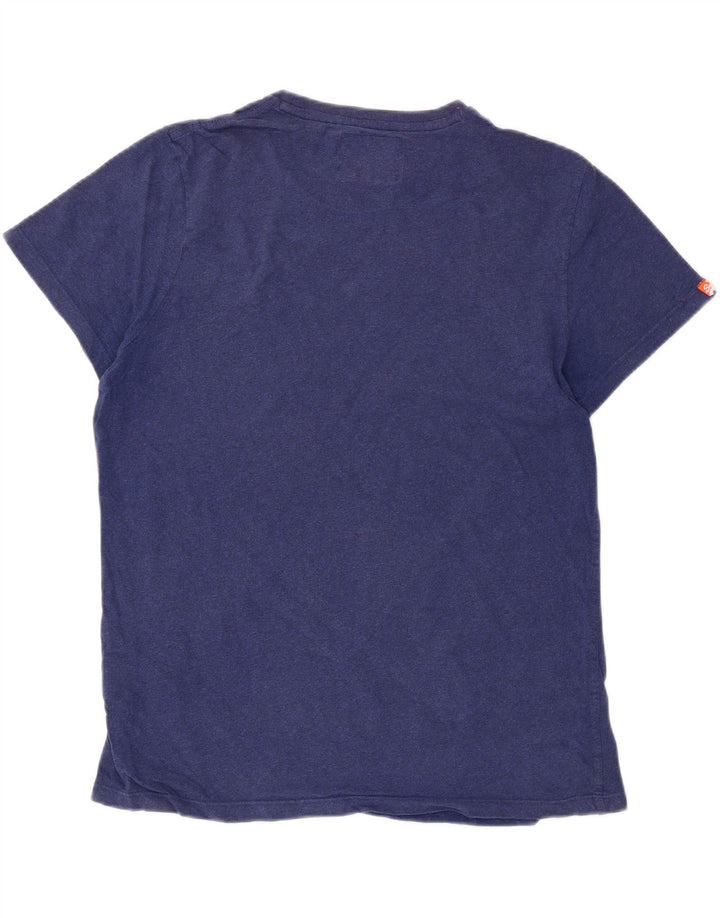 Superdry Herren T-Shirt Top XL Marineblau Baumwolle