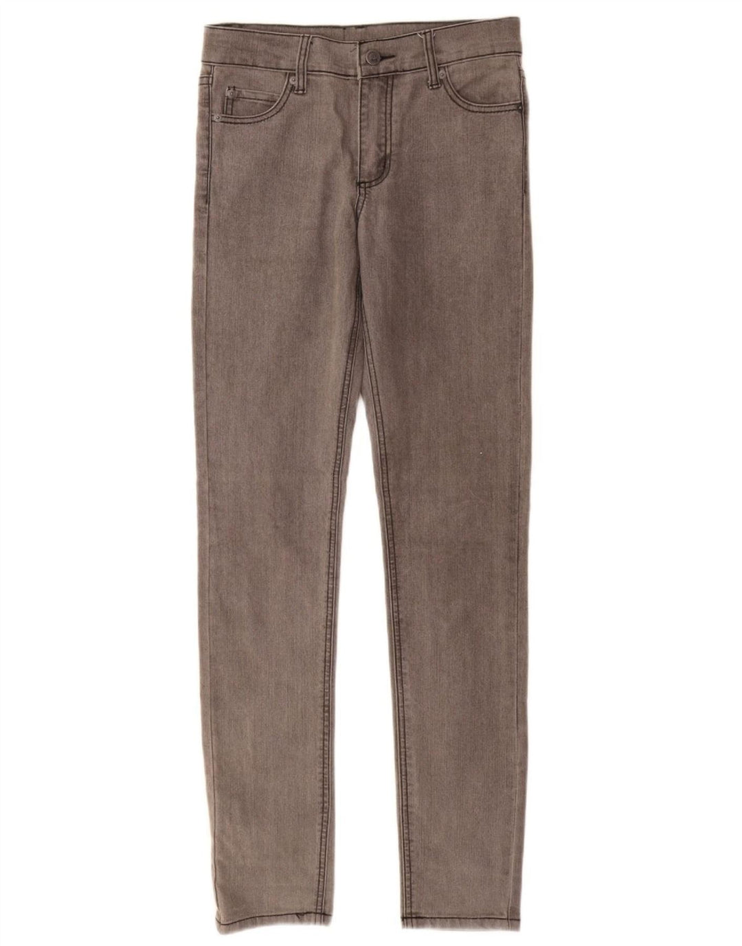 CHEAP MONDAY Damen Skinny Jeans W27 L32 Graue Baumwolle