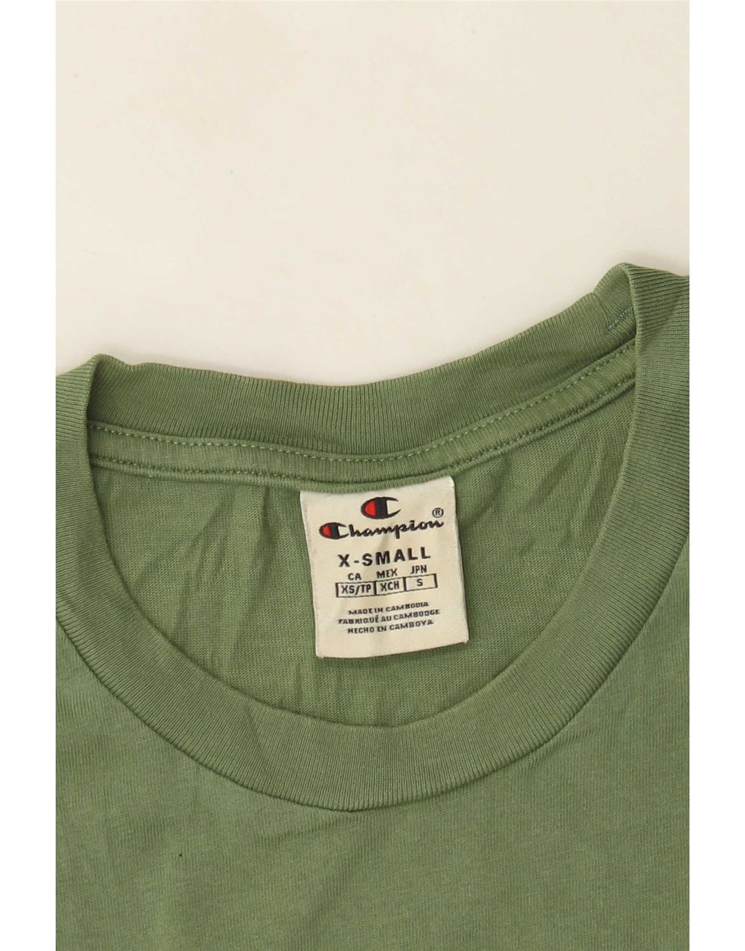 Champion Herren Grafik T-Shirt Top XS Grün
