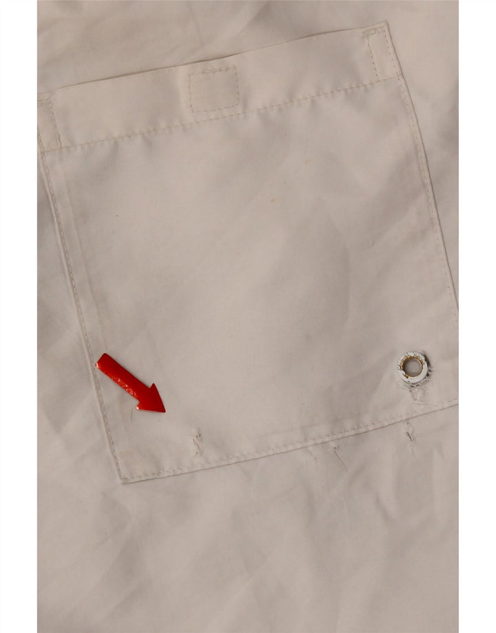 Calvin Klein Herren-Badeshorts mit Grafik, mittelweißes Polyester