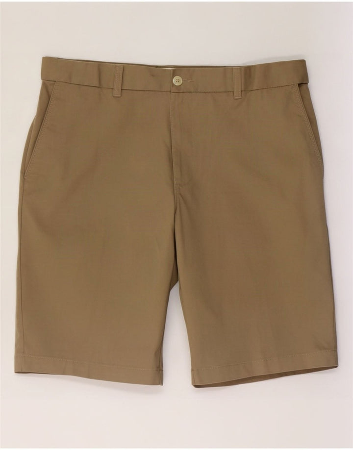 Marks & Spencer Herren-Chinoshorts, Größe L, W34, Beige, Polyester