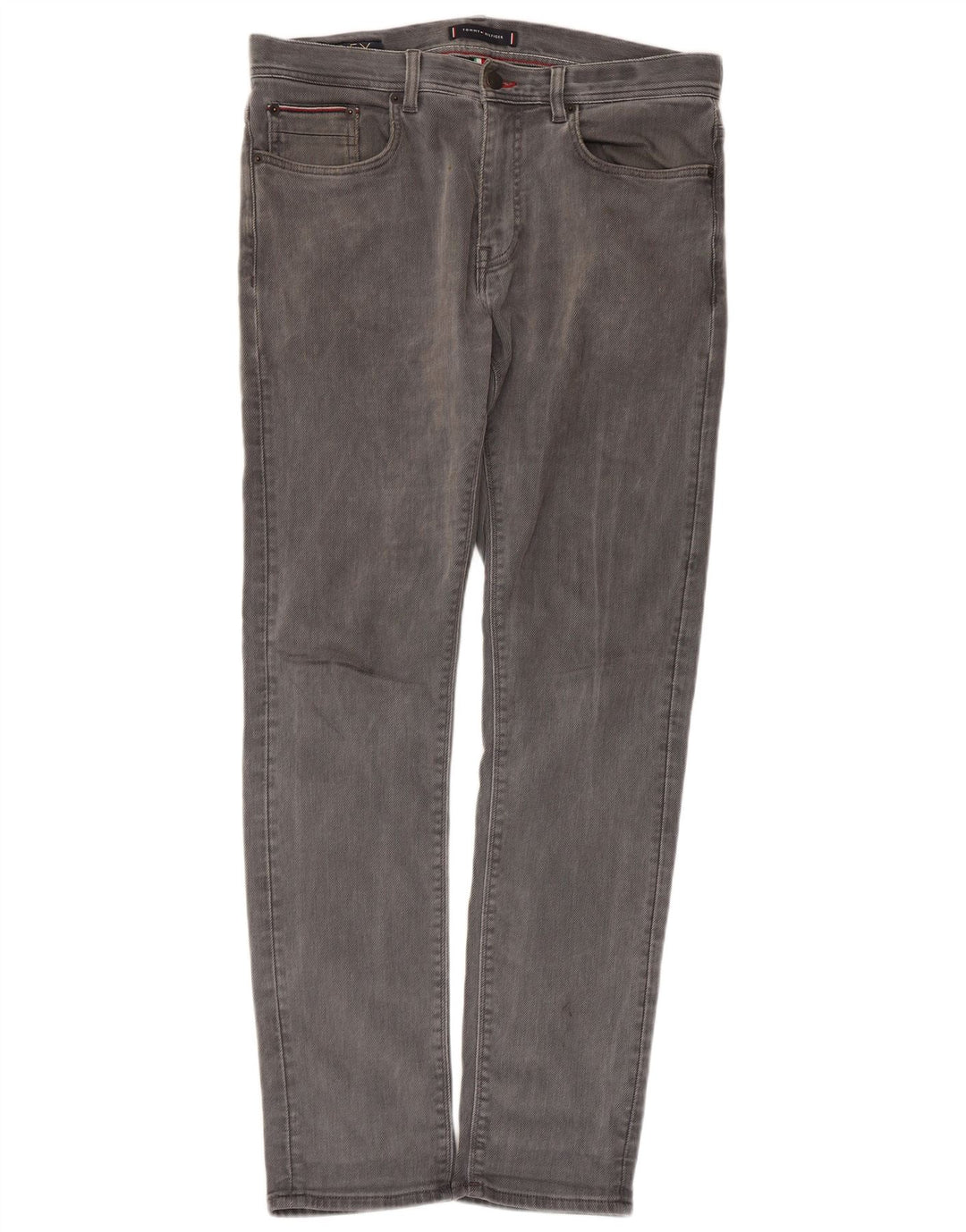 Tommy Hilfiger Herren Bleecker Slim Jeans W32 L32 Graue Baumwolle