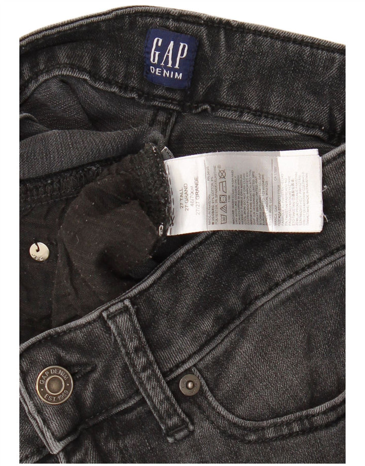 Gap Damen Skinny Jeans W27 L31 Graue Baumwolle