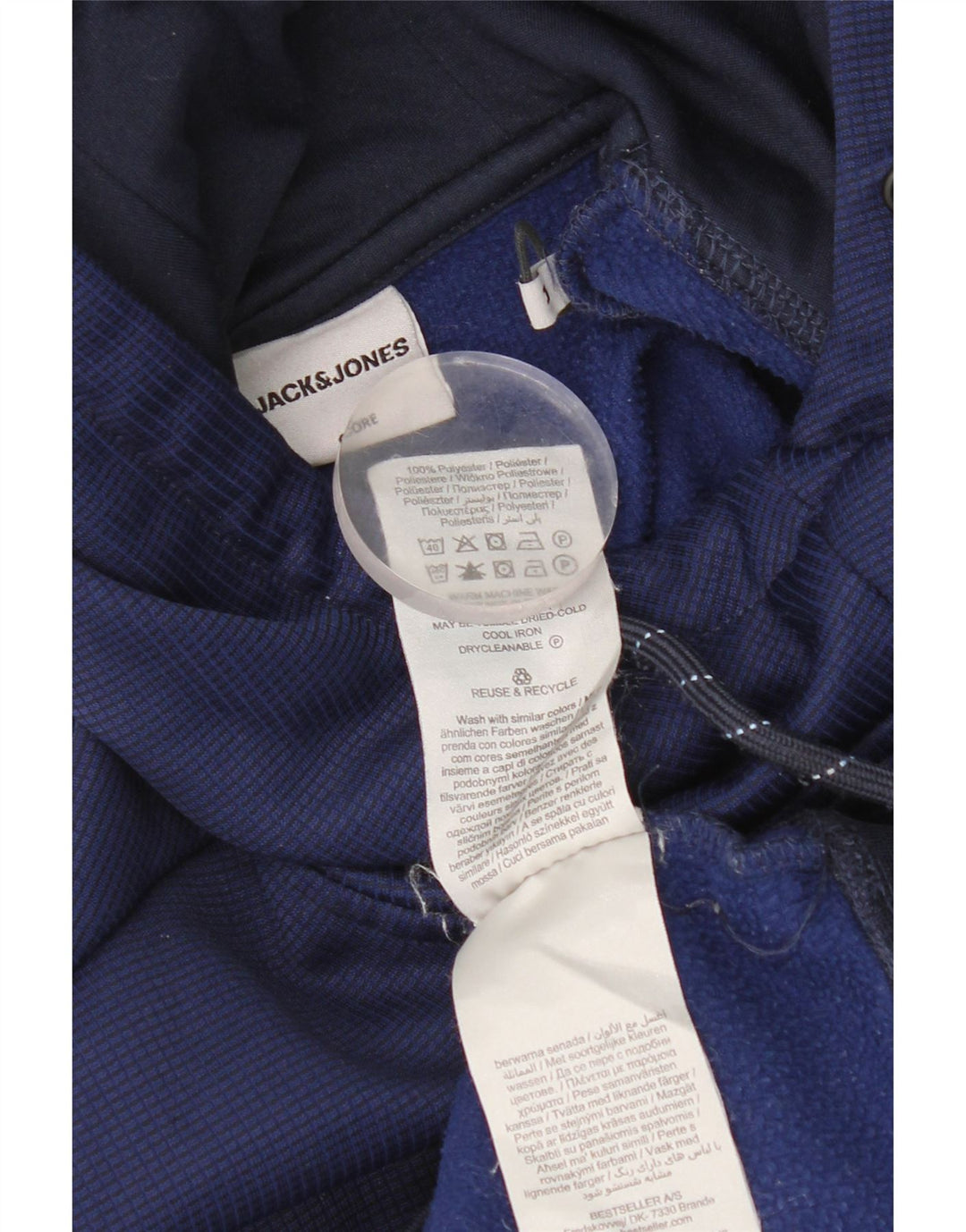 Jack & Jones Herren Kapuzenpullover Mittelblaues Polyester