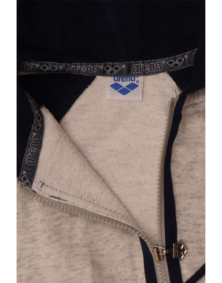 Arena Damen-Kapuzenpullover mit Reißverschluss, UK 12, Mittelgrau, Farbblock