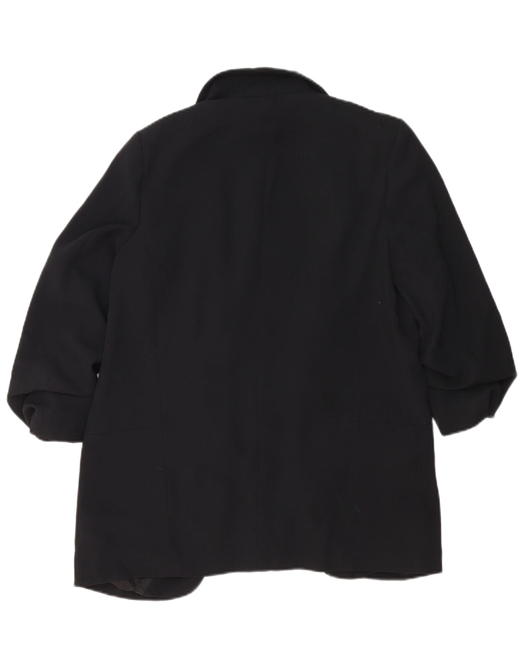 ZARA Damen-Blazer mit 3/4-Ärmeln, offen, UK 14, Mittelschwarz, Polyester