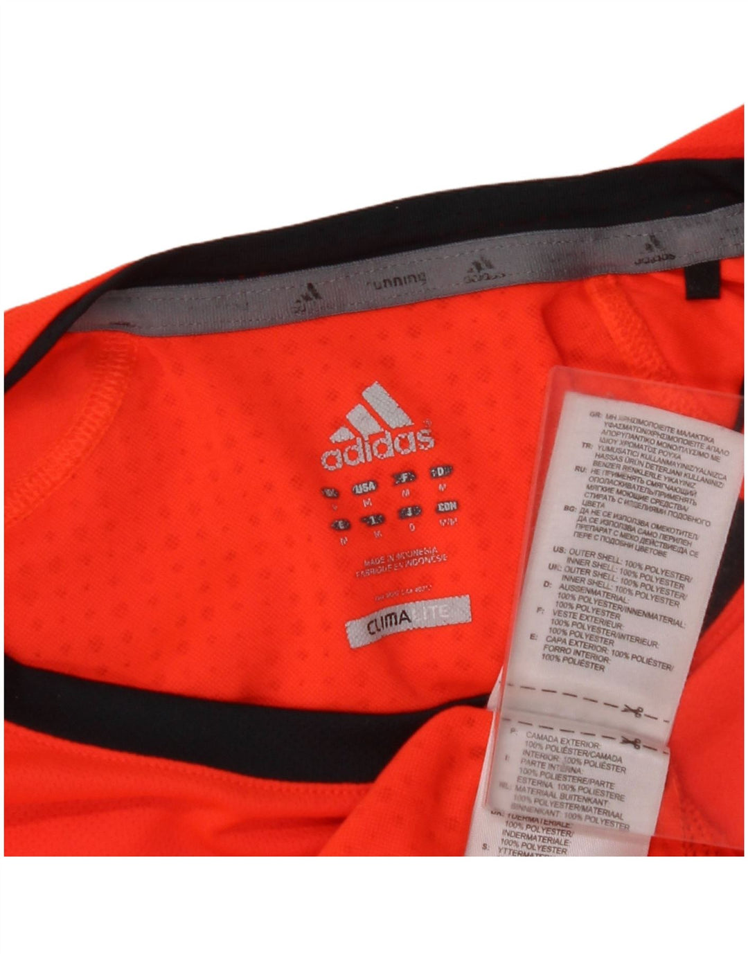 ADIDAS Herren Climalite Top Langarm Mittelorange Polyester