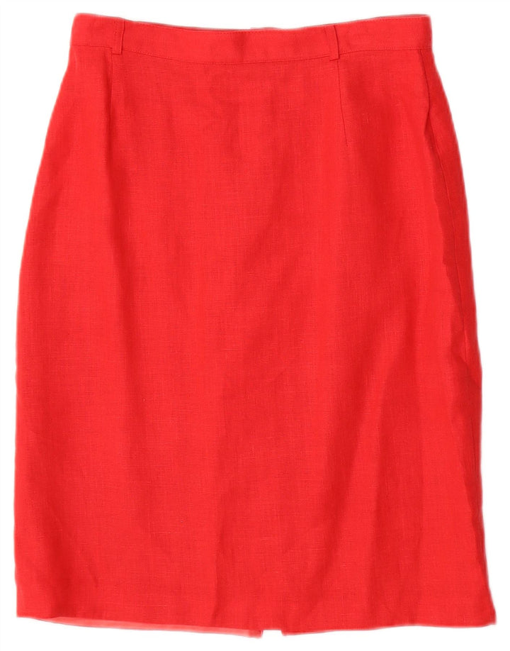 GB.PEDRINI Damen 2-teiliges Rockset IT 44 Medium W26 Rotes Leinen