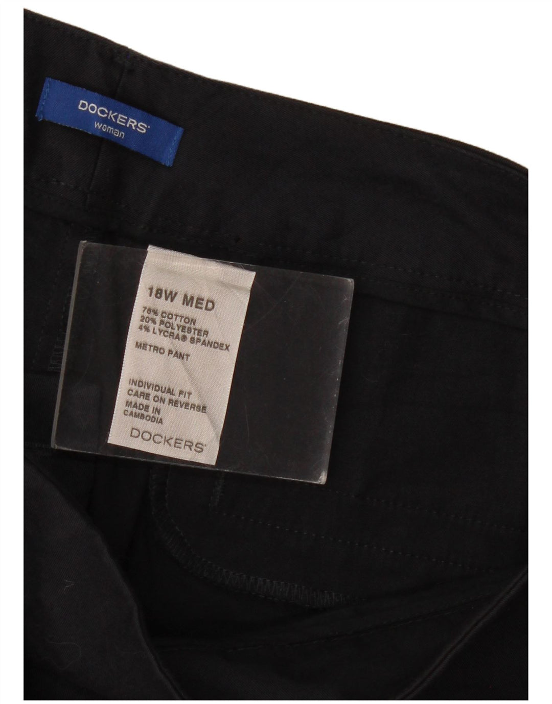 Dockers Damen-Freizeithose in Übergröße, US 18, 2XL, W40, L31, Marineblau, Baumwolle