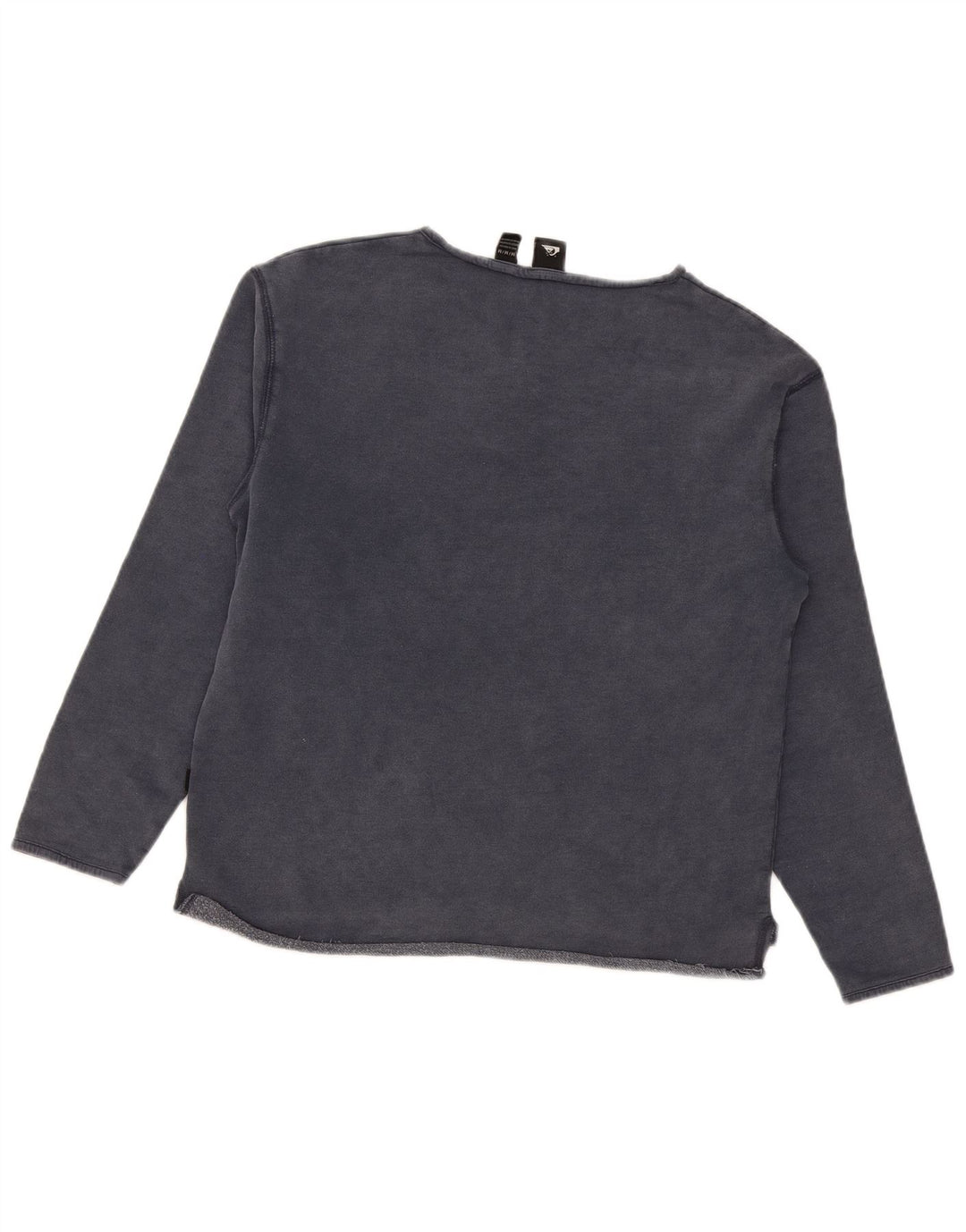 Quiksilver Damen-Sweatshirt-Pullover UK 14 Mittelmarineblaue Baumwolle