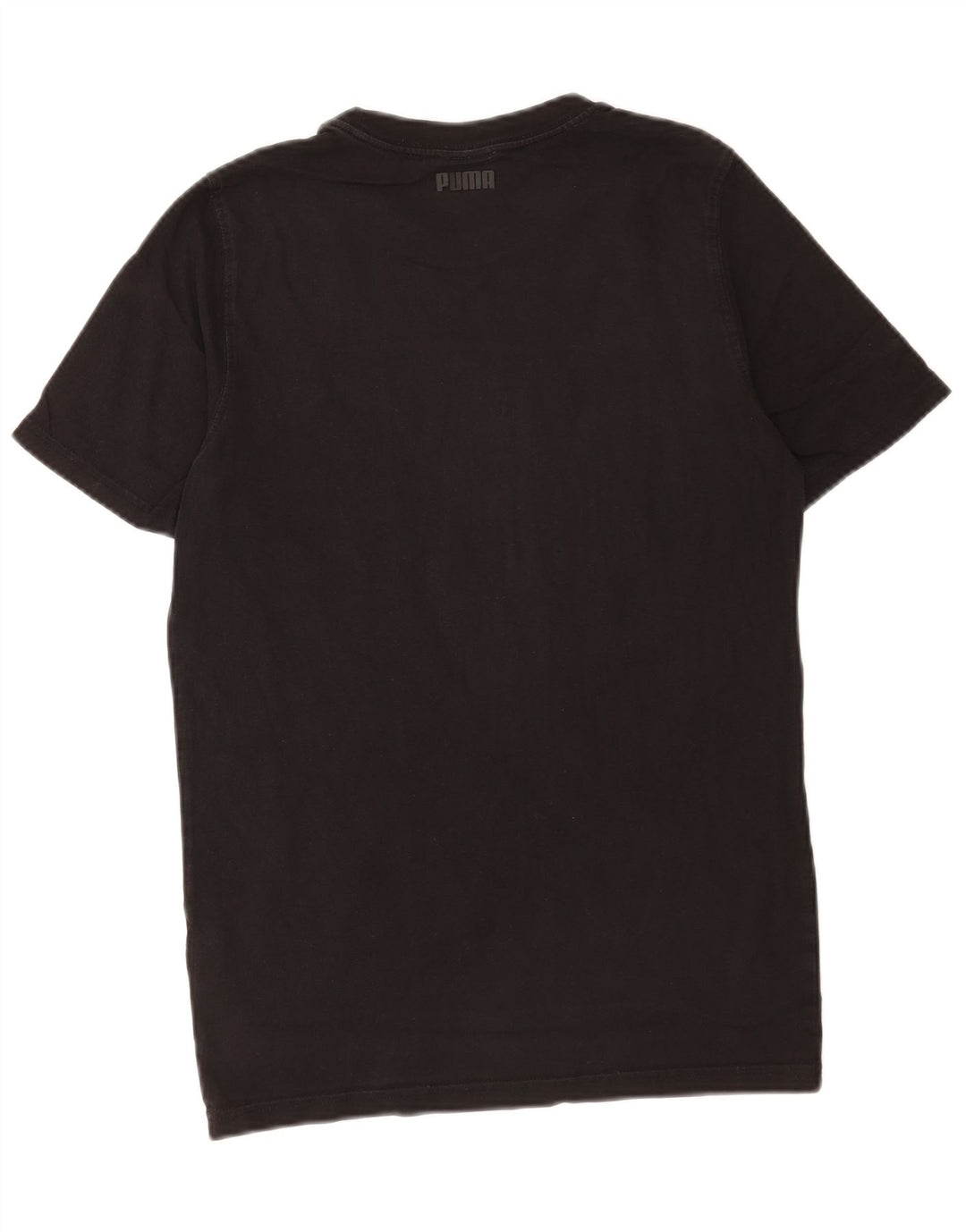 Puma Herren Grafik T-Shirt Top Small Schwarz Baumwolle