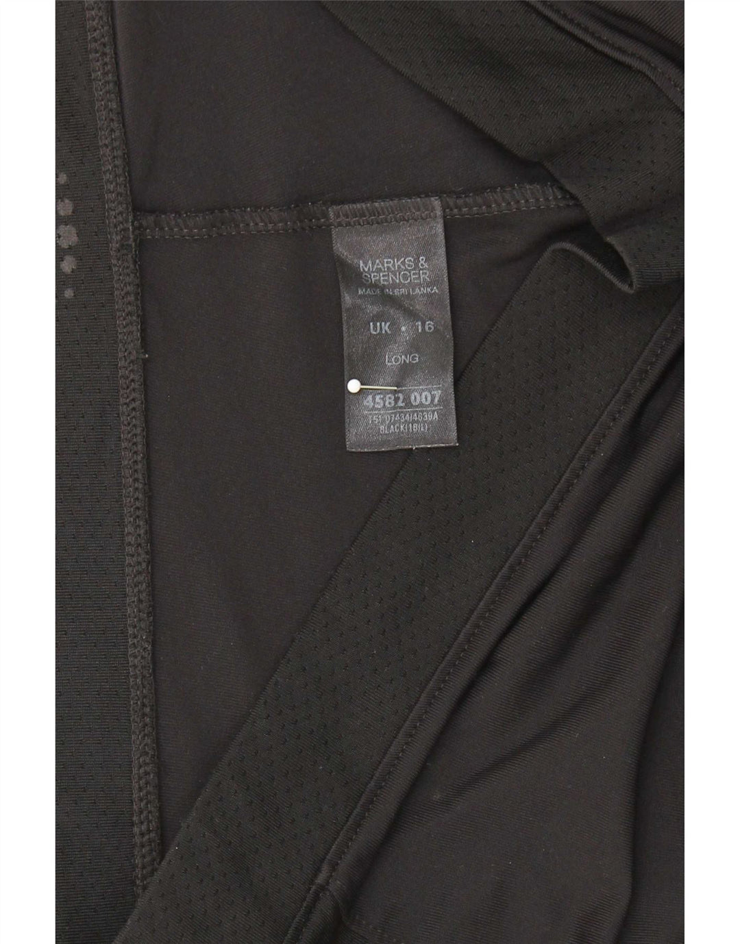 Marks & Spencer Damen-Trainingshose, Gr. 42, Größe L, Schwarz, Polyester