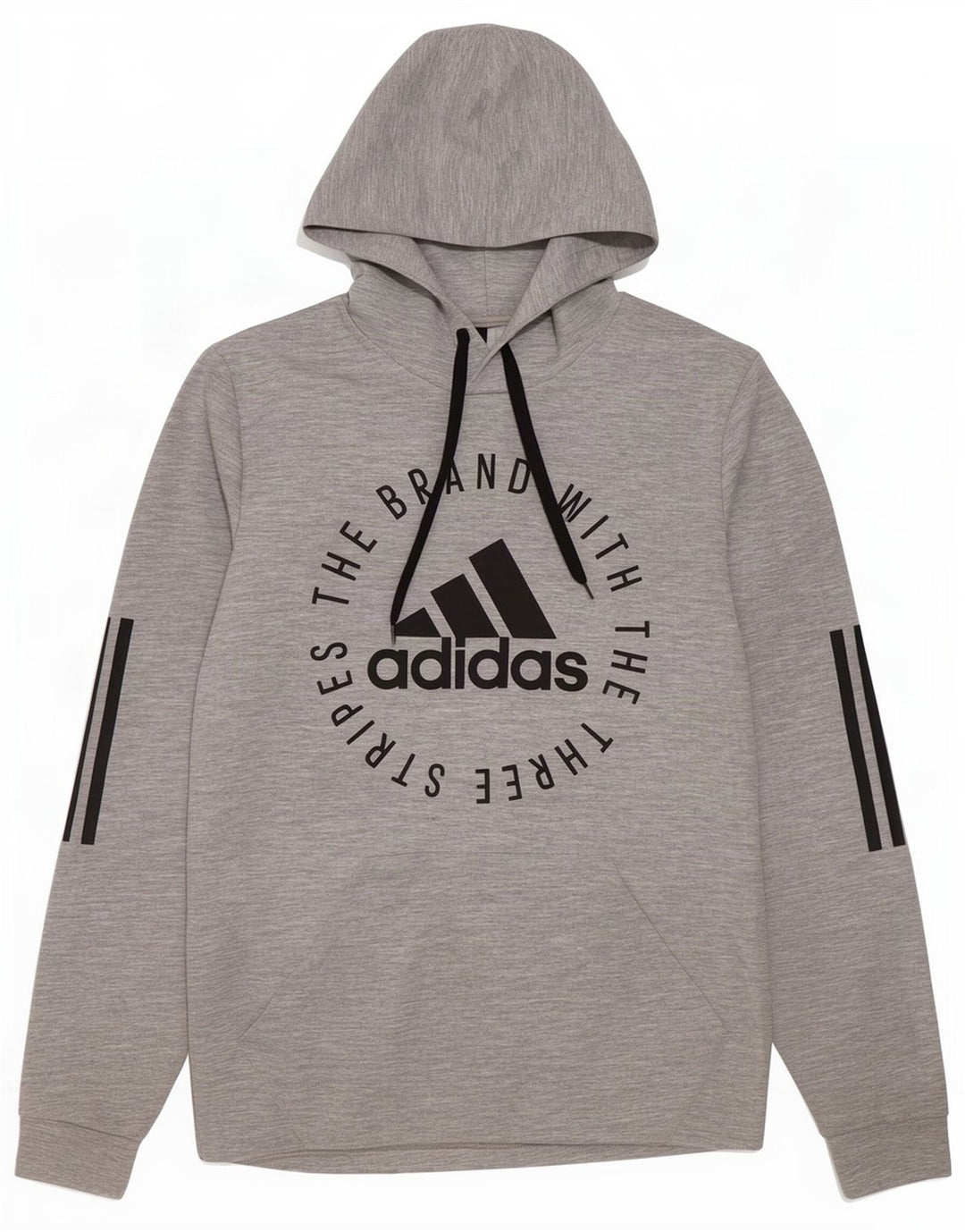 Adidas Herren Graphic Hoodie Pullover Small Grau Polyester