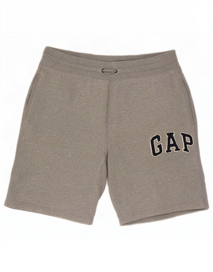 Gap Herren-Sportshorts mit Grafik, mittelgraue Baumwolle