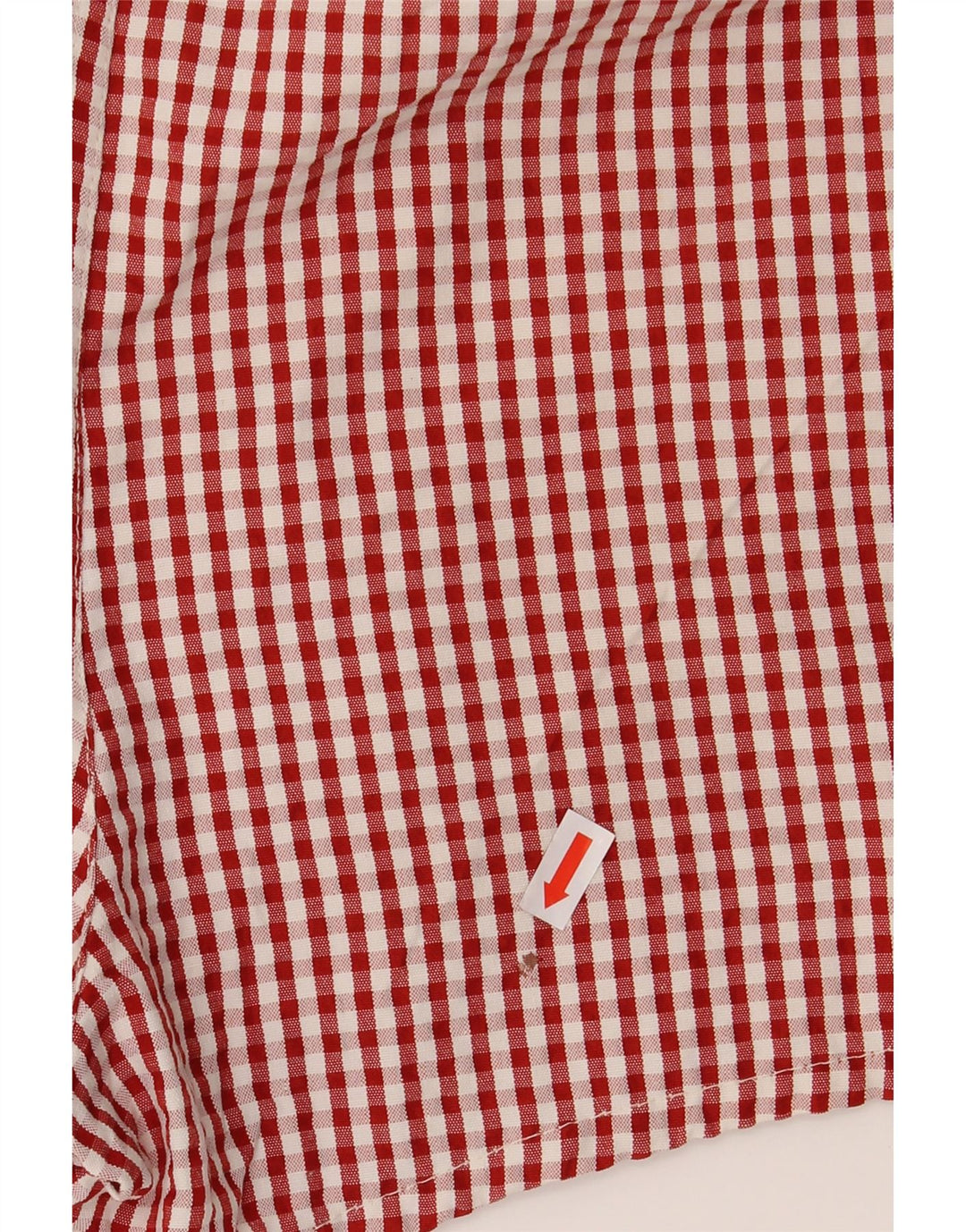 Ermenegildo Zegna Herren-Badeshorts, großes rotes Gingham-Muster