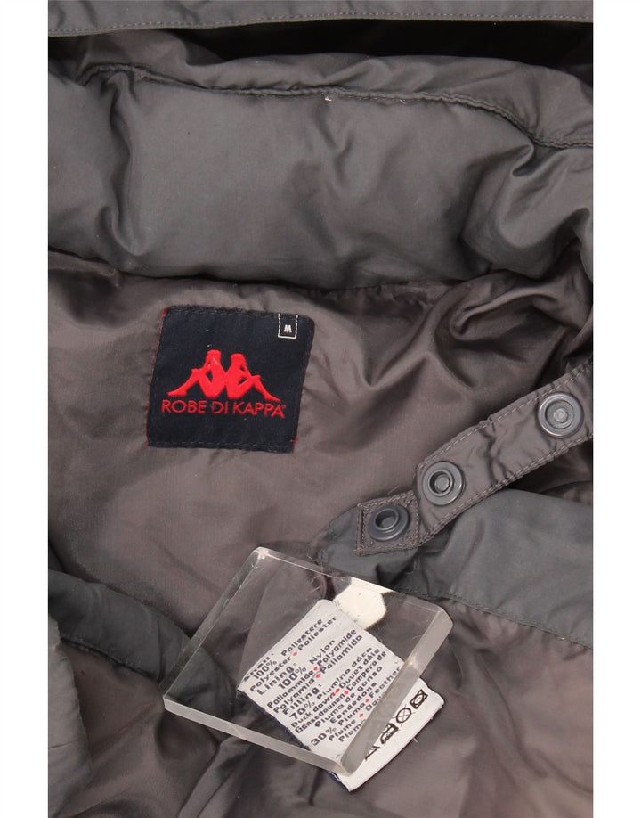 Kappa Herren-Kapuzenjacke, wattiert, UK 38, mittelgrau, Polyester